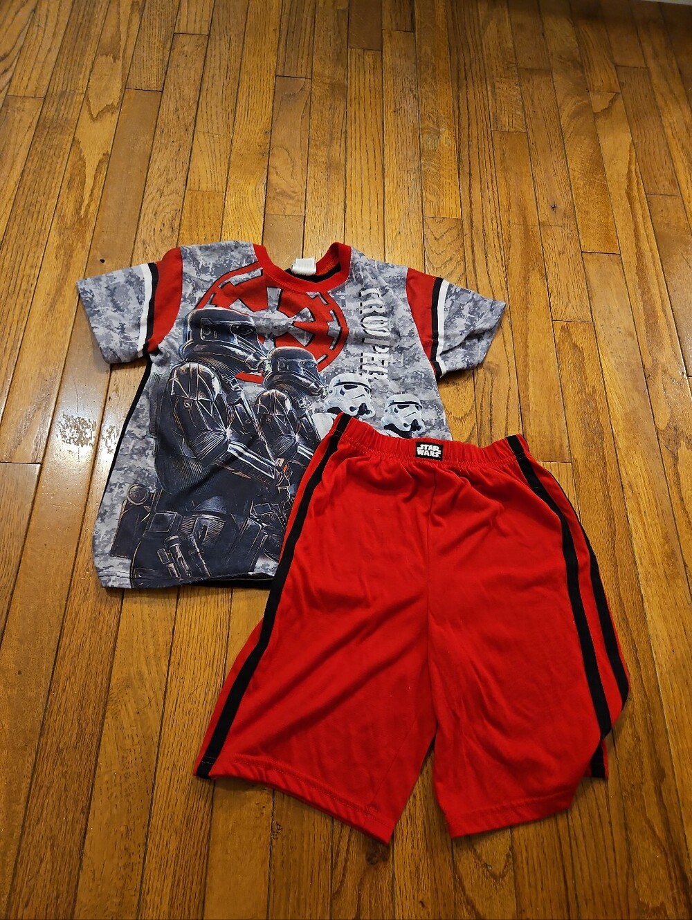 Star Wars Boys 2pc Storm Trooper Pajamas Size 10/12